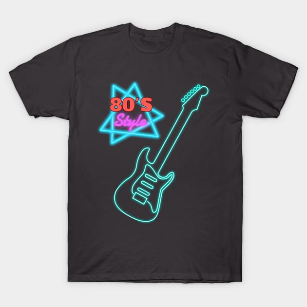 80's style music T-Shirt by Sveteroc